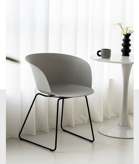 ABOUT WHITE Lysander Minimalist Scandinavian Dining Chair from ABOUT WHITE