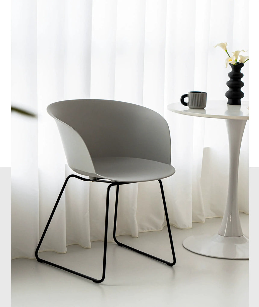ABOUT WHITE Lysander Minimalist Scandinavian Dining Chair from ABOUT WHITE