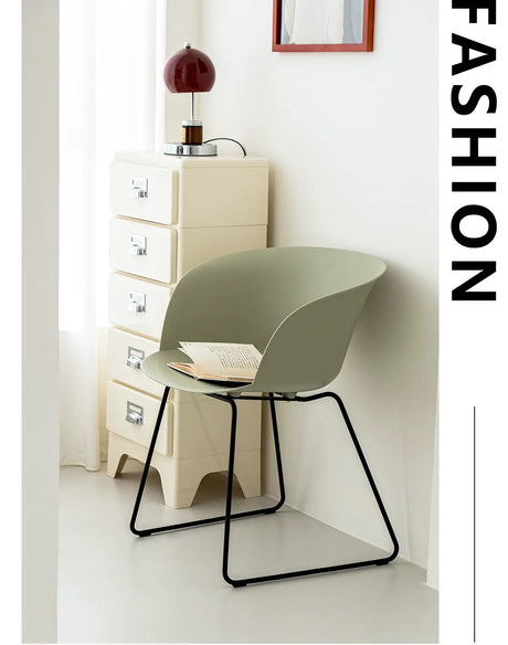 ABOUT WHITE Lysander Minimalist Scandinavian Dining Chair from ABOUT WHITE