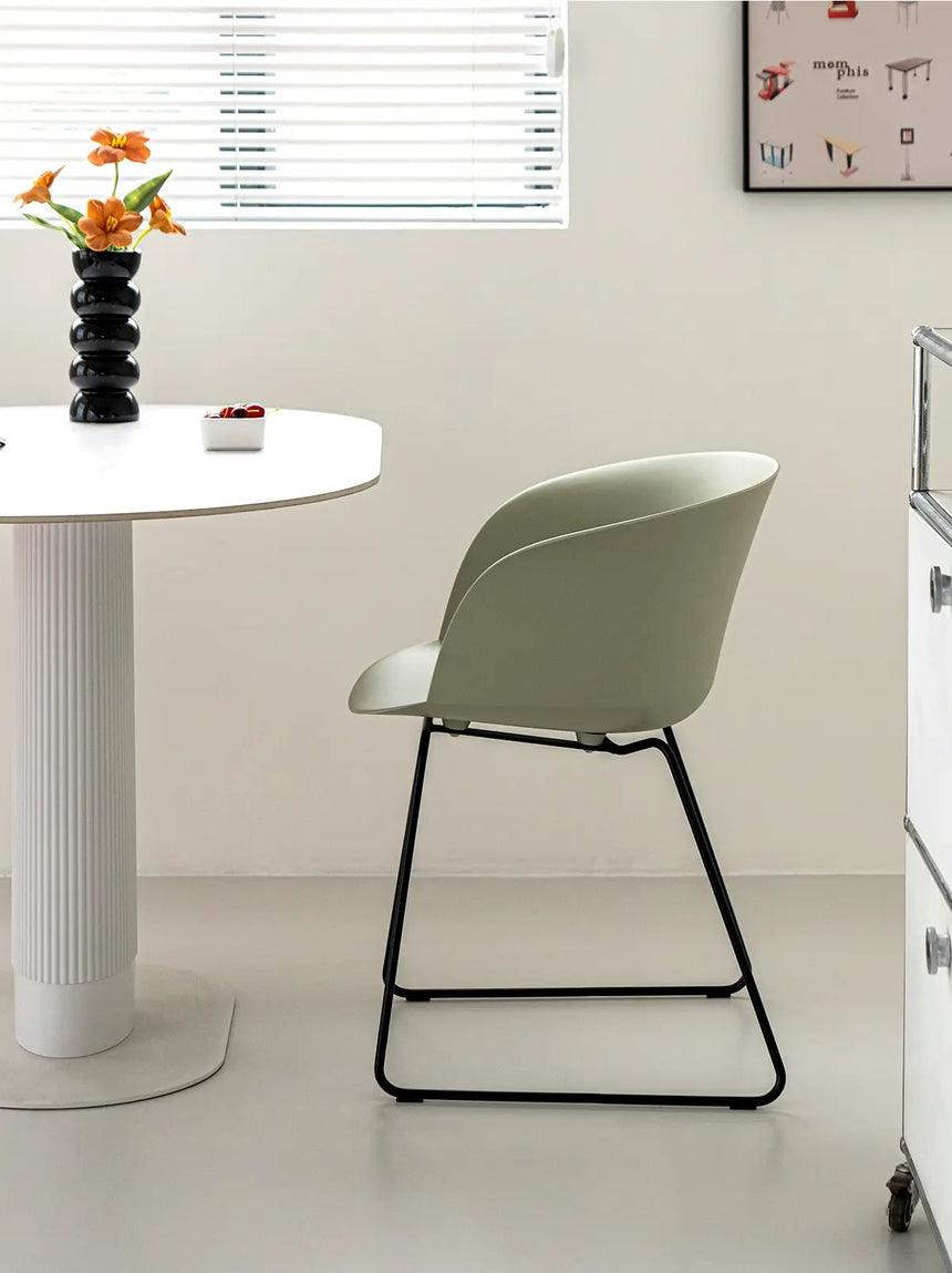 ABOUT WHITE Lysander Minimalist Scandinavian Dining Chair from ABOUT WHITE