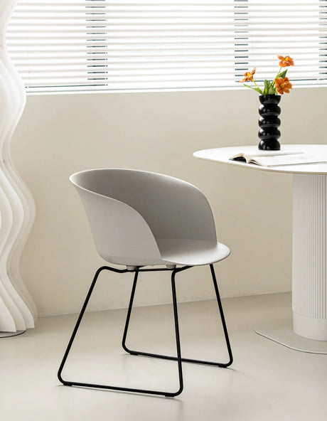 ABOUT WHITE Lysander Minimalist Scandinavian Dining Chair from ABOUT WHITE