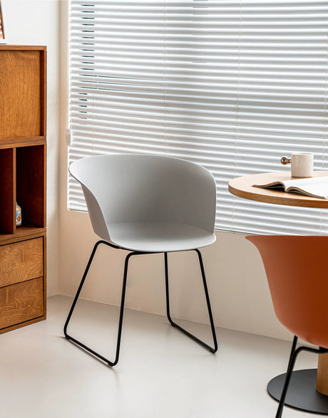 ABOUT WHITE Lysander Minimalist Scandinavian Dining Chair from ABOUT WHITE