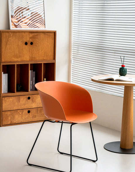 ABOUT WHITE Lysander Minimalist Scandinavian Dining Chair from ABOUT WHITE