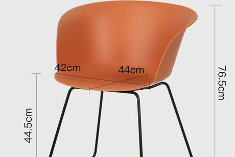 ABOUT WHITE Lysander Minimalist Scandinavian Dining Chair from ABOUT WHITE