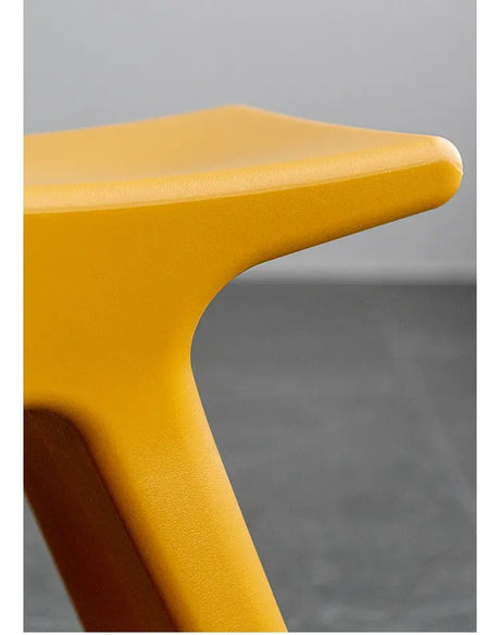 ABOUT WHITE Lysander Nordic Plastic Stool Modern Simple Design Home Bench from ABOUT WHITE