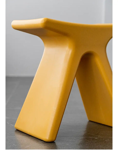 ABOUT WHITE Lysander Nordic Plastic Stool Modern Simple Design Home Bench from ABOUT WHITE