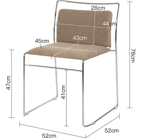 ABOUT WHITE Lysander Sleek Modern Dining Chair from ABOUT WHITE