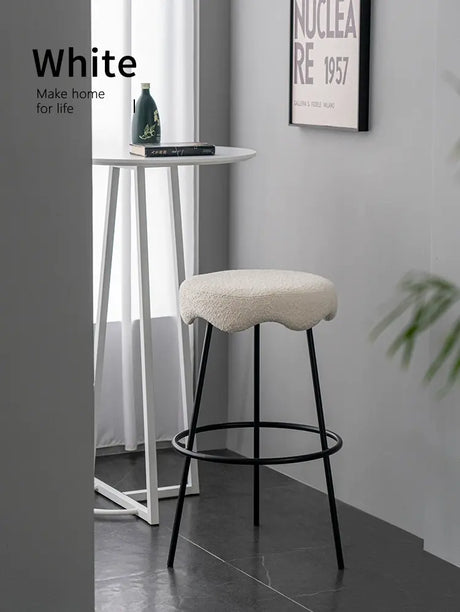 ABOUT WHITE Marcellus Elegant Luxury Bar Stool from ABOUT WHITE