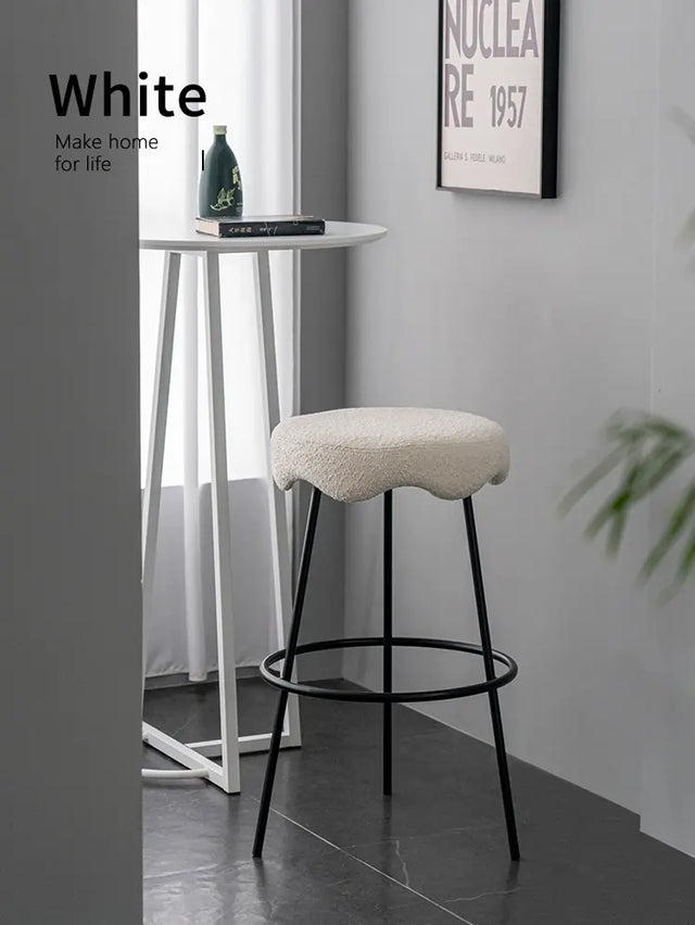 ABOUT WHITE Marcellus Elegant Luxury Bar Stool from ABOUT WHITE
