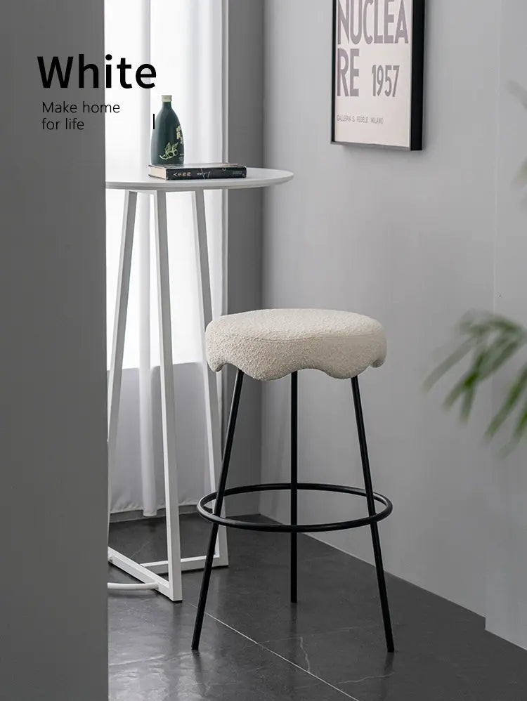 ABOUT WHITE Marcellus Elegant Luxury Bar Stool from ABOUT WHITE