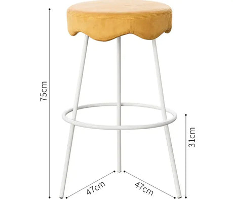 ABOUT WHITE Marcellus Elegant Luxury Bar Stool from ABOUT WHITE