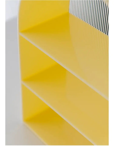 ABOUT WHITE Marcellus Elegant Minimalist Layered Storage Shelf from ABOUT WHITE