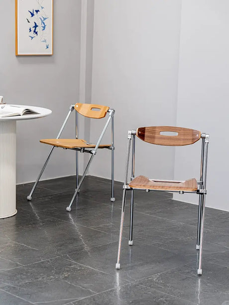 ABOUT WHITE Marcellus Sleek Folding Dining Chair from ABOUT WHITE