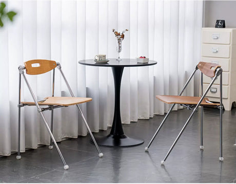 ABOUT WHITE Marcellus Sleek Folding Dining Chair from ABOUT WHITE