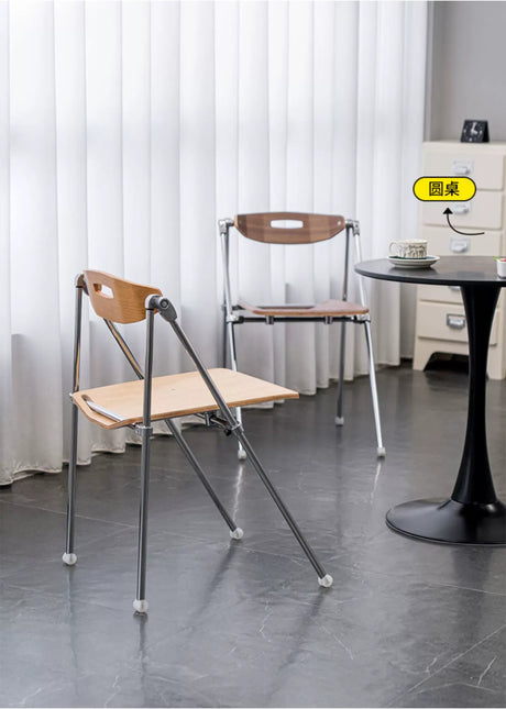 ABOUT WHITE Marcellus Sleek Folding Dining Chair from ABOUT WHITE
