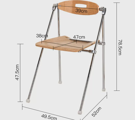 ABOUT WHITE Marcellus Sleek Folding Dining Chair from ABOUT WHITE