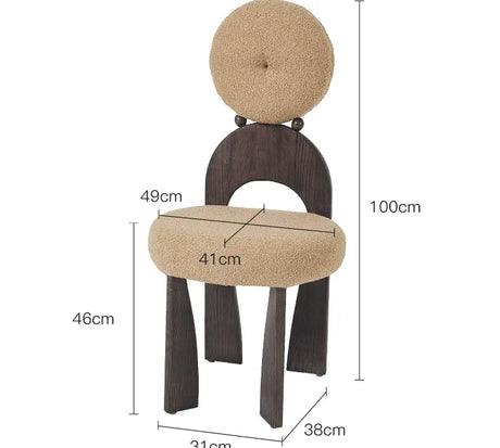 ABOUT WHITE Mariposa Elegant Solid Wood Dining Chair from ABOUT WHITE