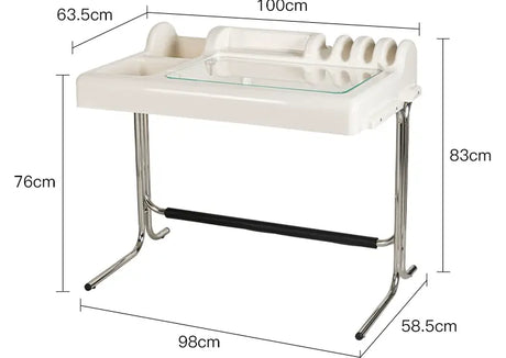 ABOUT WHITE Marisol Elegant Minimalist Storage Dressing Table from ABOUT WHITE