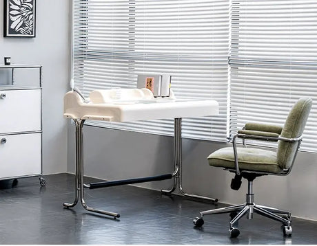 ABOUT WHITE Marisol Elegant Minimalist Storage Dressing Table from ABOUT WHITE