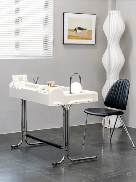 ABOUT WHITE Marisol Elegant Minimalist Storage Dressing Table from ABOUT WHITE