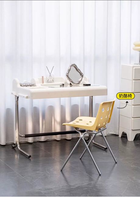 ABOUT WHITE Marisol Elegant Minimalist Storage Dressing Table from ABOUT WHITE