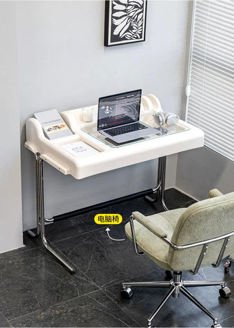 ABOUT WHITE Marisol Elegant Minimalist Storage Dressing Table from ABOUT WHITE