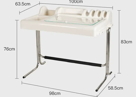 ABOUT WHITE Marisol Elegant Minimalist Storage Dressing Table from ABOUT WHITE
