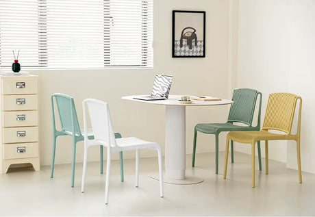 ABOUT WHITE Marisol Sleek Ergonomic Dining Chair from ABOUT WHITE