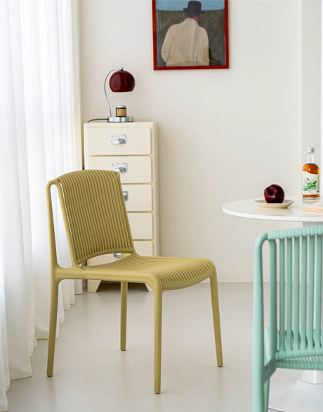 ABOUT WHITE Marisol Sleek Ergonomic Dining Chair from ABOUT WHITE