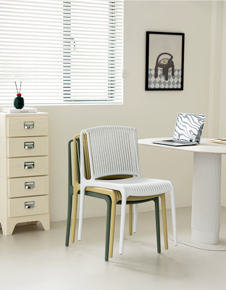 ABOUT WHITE Marisol Sleek Ergonomic Dining Chair from ABOUT WHITE