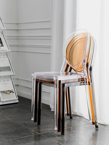 ABOUT WHITE Marisol Sleek Transparent Design High Chair from ABOUT WHITE