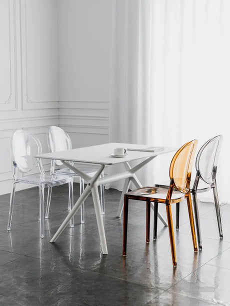 ABOUT WHITE Marisol Sleek Transparent Design High Chair from ABOUT WHITE