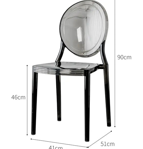 ABOUT WHITE Marisol Sleek Transparent Design High Chair from ABOUT WHITE