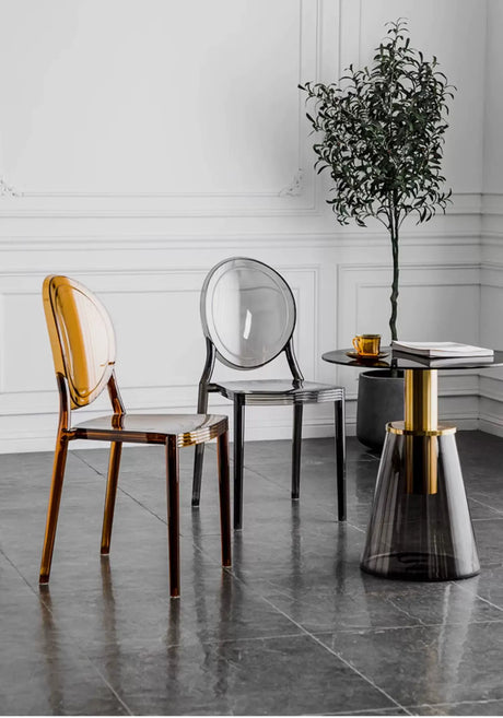 ABOUT WHITE Marisol Sleek Transparent Design High Chair from ABOUT WHITE