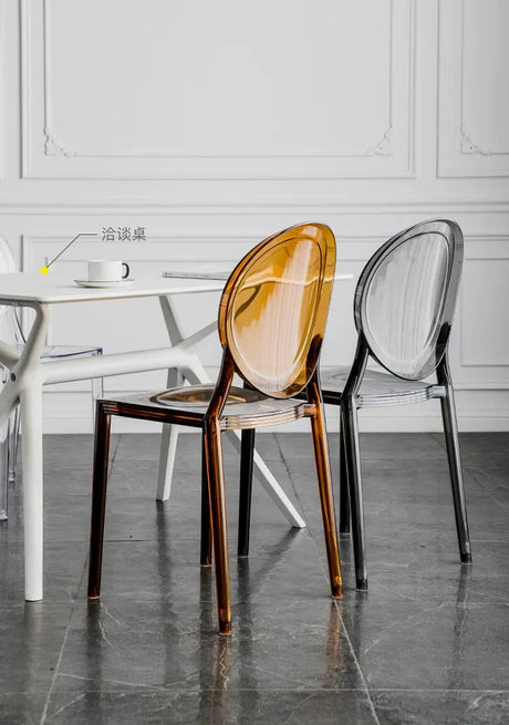 ABOUT WHITE Marisol Sleek Transparent Design High Chair from ABOUT WHITE