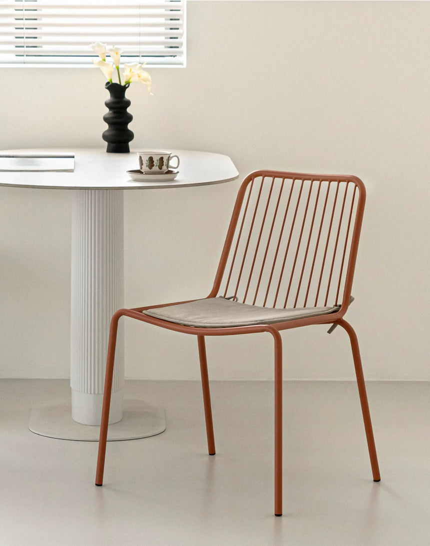 ABOUT WHITE Marisol Stylish Minimalist Stackable Dining Chairs from ABOUT WHITE