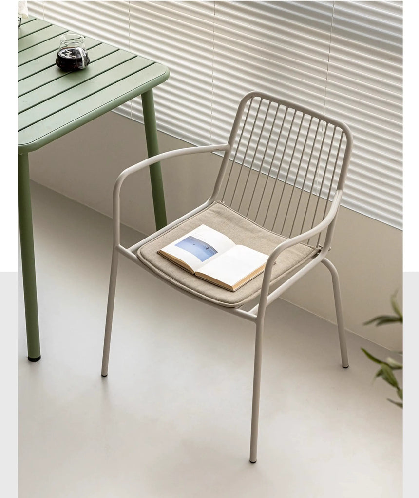 ABOUT WHITE Marisol Stylish Minimalist Stackable Dining Chairs from ABOUT WHITE