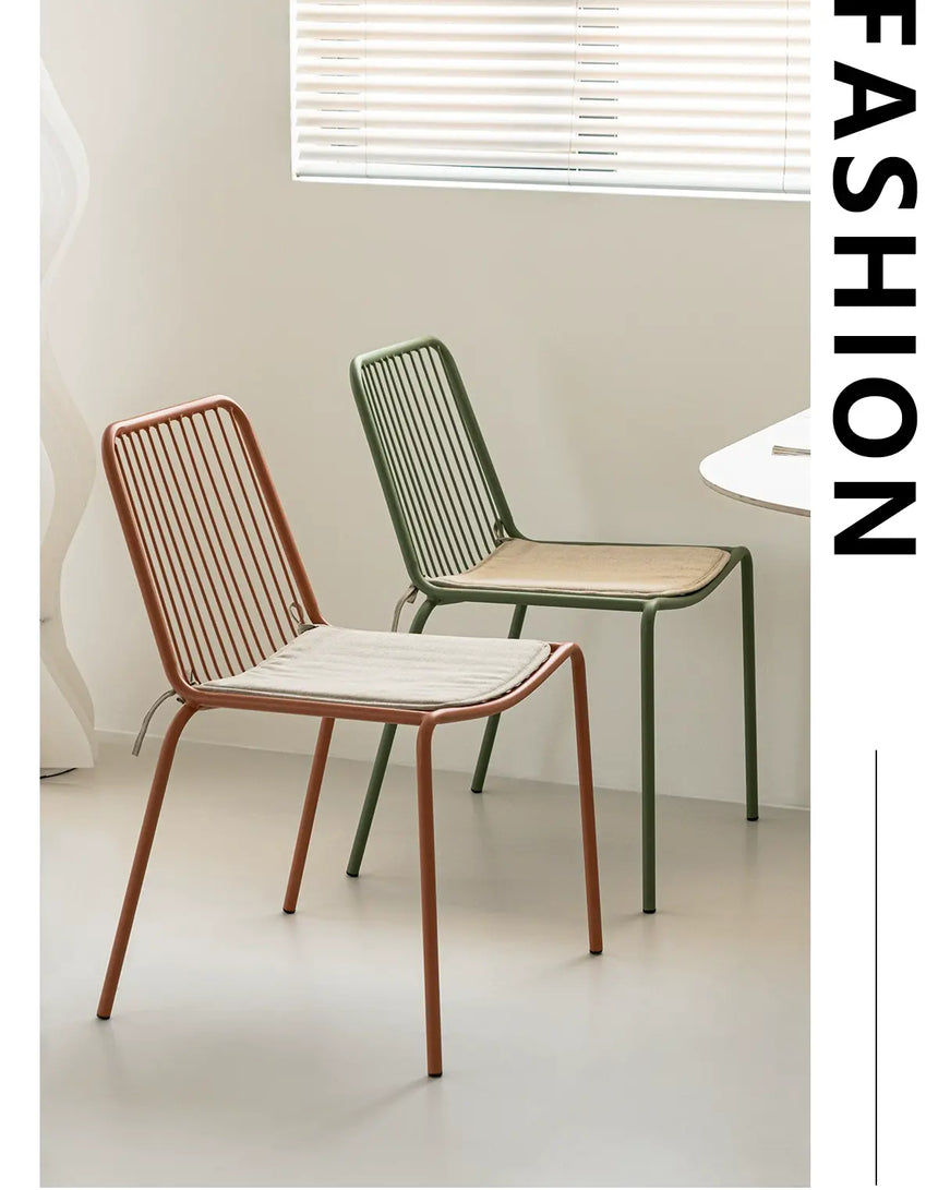 ABOUT WHITE Marisol Stylish Minimalist Stackable Dining Chairs from ABOUT WHITE