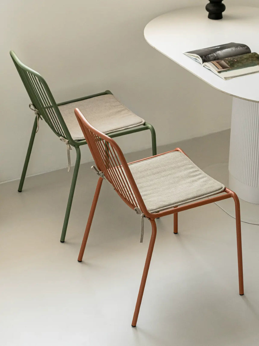 ABOUT WHITE Marisol Stylish Minimalist Stackable Dining Chairs from ABOUT WHITE