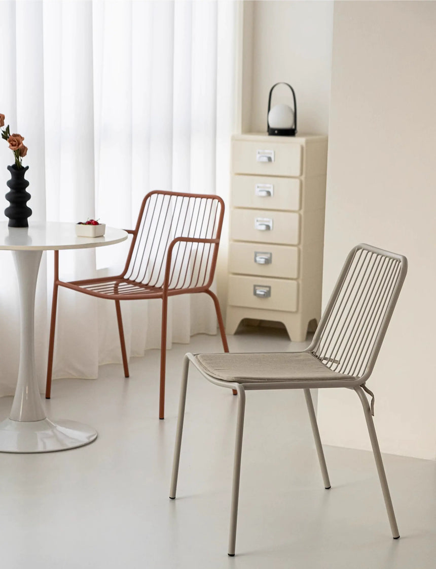 ABOUT WHITE Marisol Stylish Minimalist Stackable Dining Chairs from ABOUT WHITE