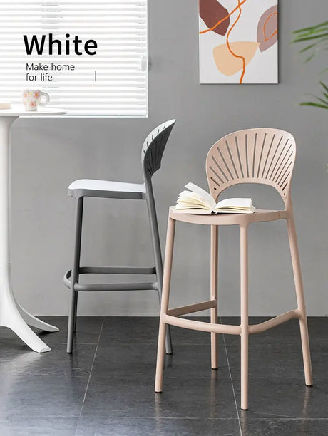 ABOUT WHITE Matilda Contemporary Chic Bar Stool from ABOUT WHITE
