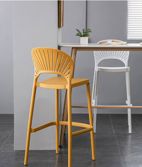 ABOUT WHITE Matilda Contemporary Chic Bar Stool from ABOUT WHITE