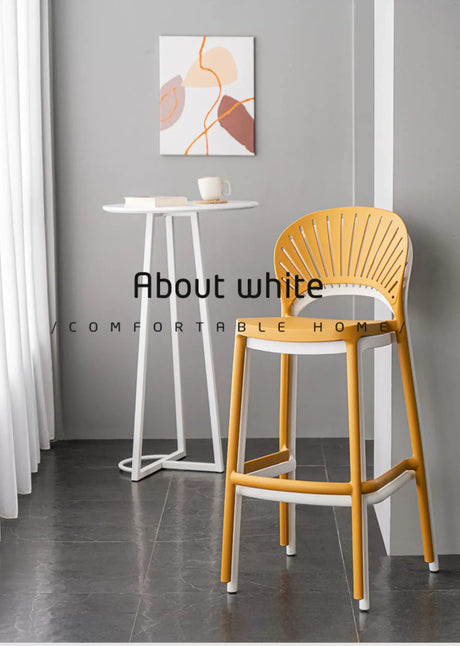 ABOUT WHITE Matilda Contemporary Chic Bar Stool from ABOUT WHITE