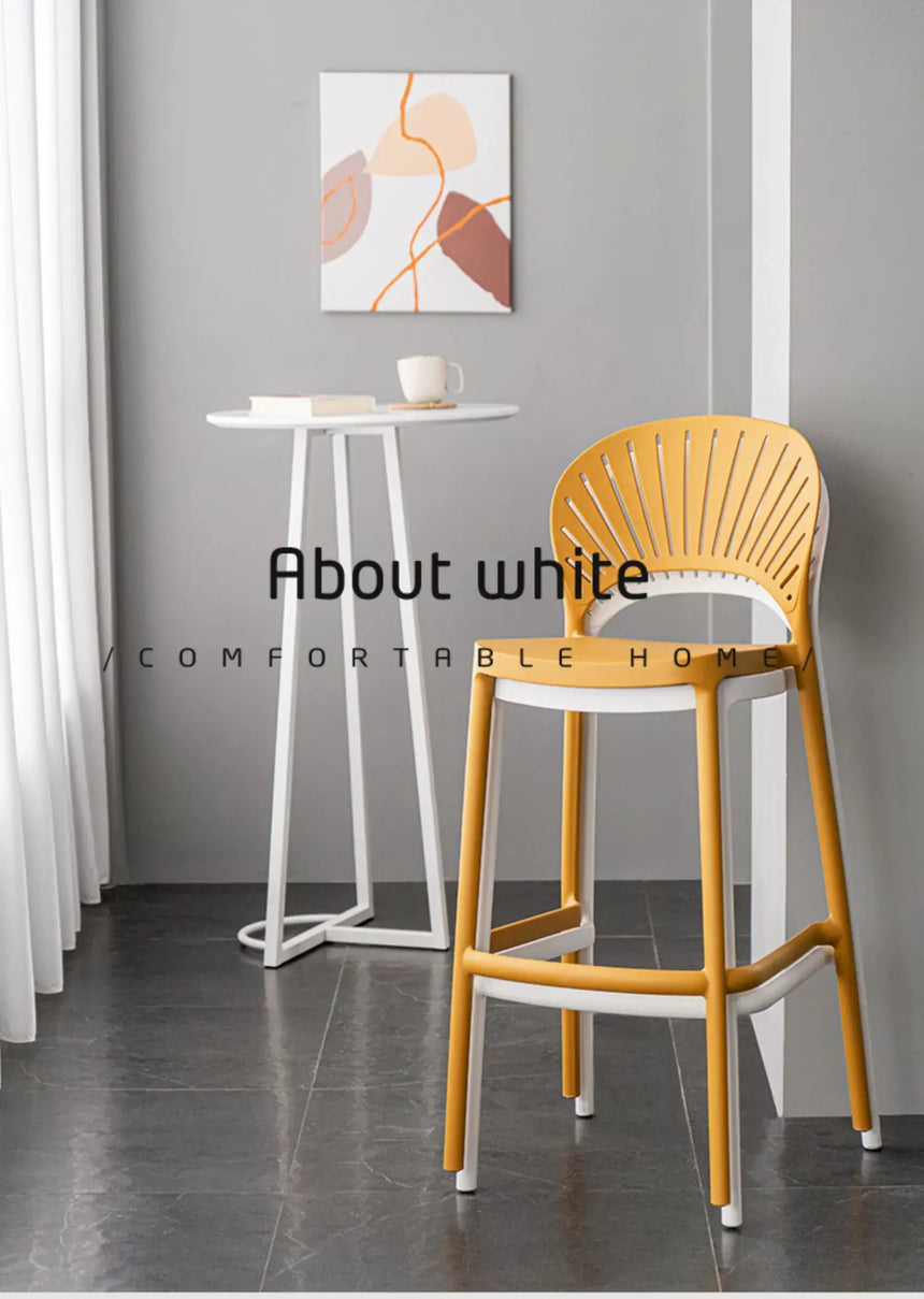 ABOUT WHITE Matilda Contemporary Chic Bar Stool from ABOUT WHITE