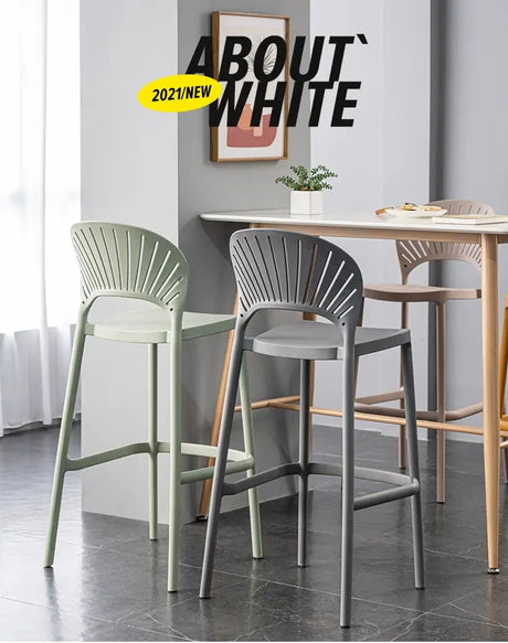ABOUT WHITE Matilda Contemporary Chic Bar Stool from ABOUT WHITE