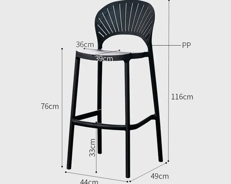 ABOUT WHITE Matilda Contemporary Chic Bar Stool from ABOUT WHITE