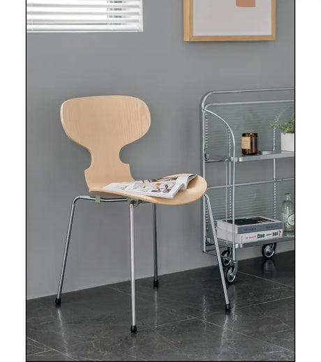 ABOUT WHITE Mercutio Sleek Iron Dining Chair from ABOUT WHITE