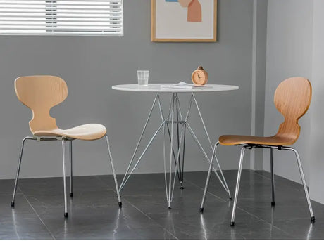 ABOUT WHITE Mercutio Sleek Iron Dining Chair from ABOUT WHITE