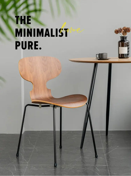 ABOUT WHITE Mercutio Sleek Iron Dining Chair from ABOUT WHITE