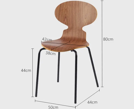 ABOUT WHITE Mercutio Sleek Iron Dining Chair from ABOUT WHITE